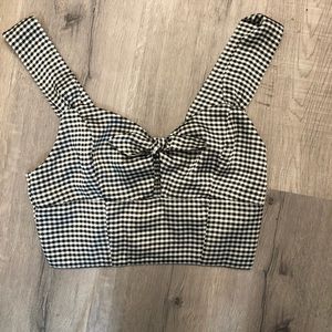 Gingham crop top